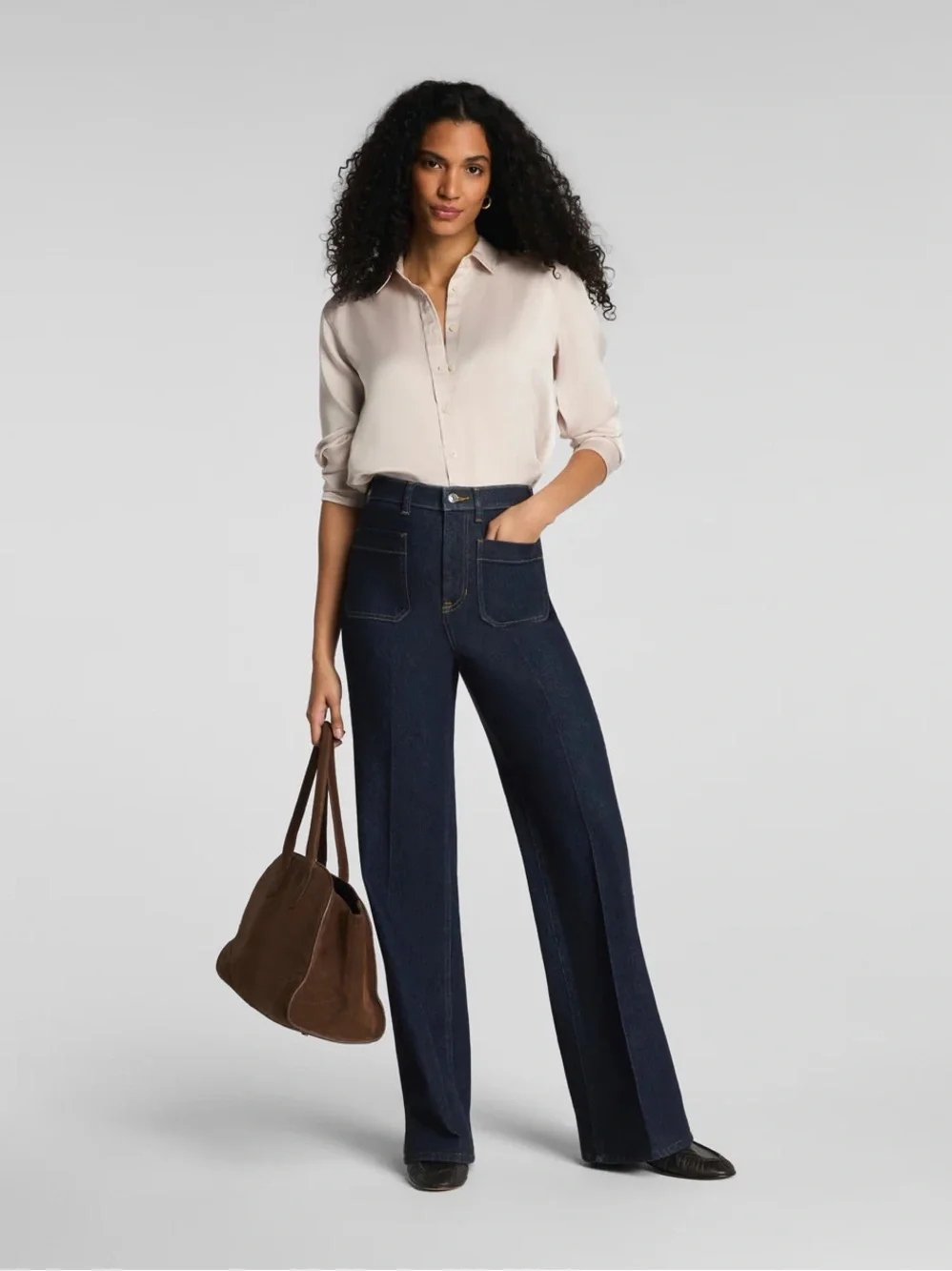 NWT - SPANXshape® Easy Flare Jeans with Patch Pockets Jeans - Size 12 - Picture 4 of 7